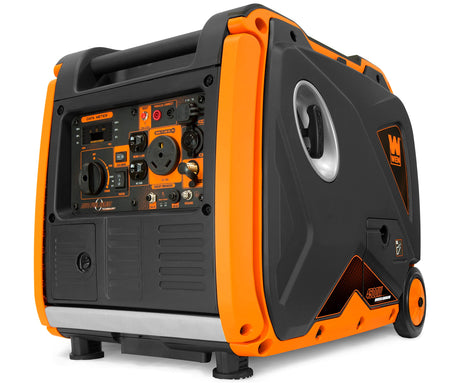 WEN DF451i Super Quiet 4500-Watt Electric Start Dual Fuel RV-Ready Portable Inverter Generator with Fuel Shut-Off.
